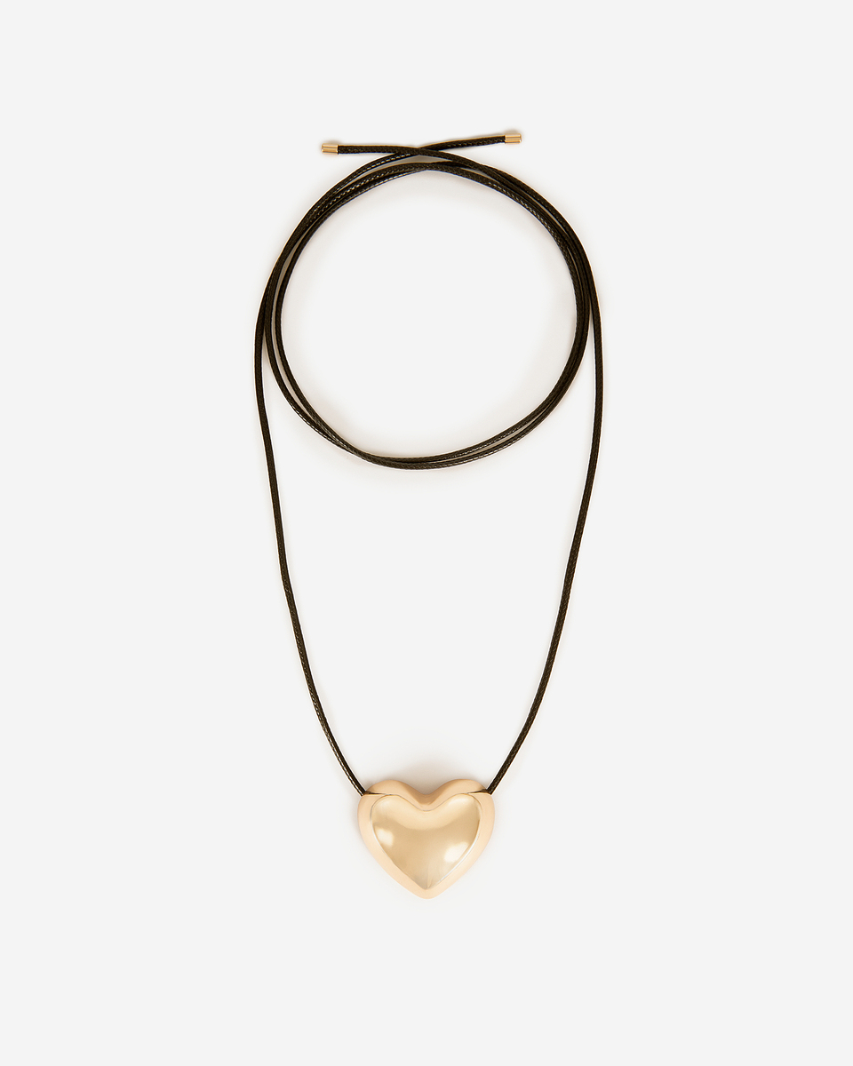 Gold Heart Pendant Necklace
