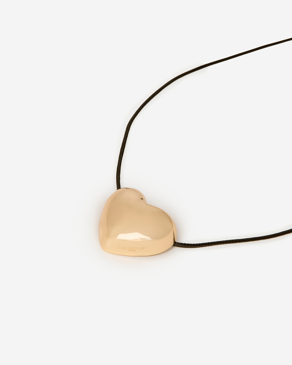 Gold Heart Pendant Necklace