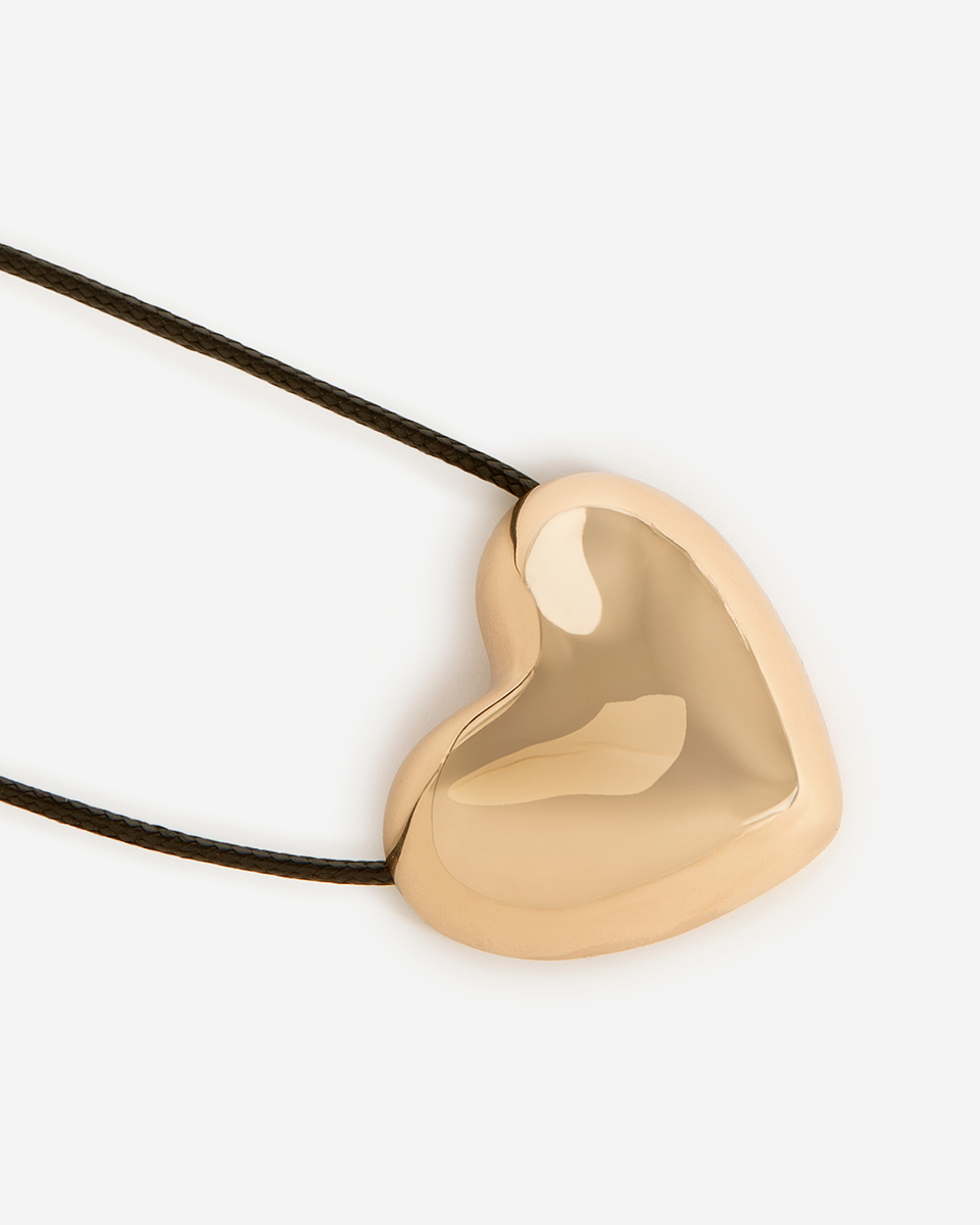 Gold Heart Pendant Necklace