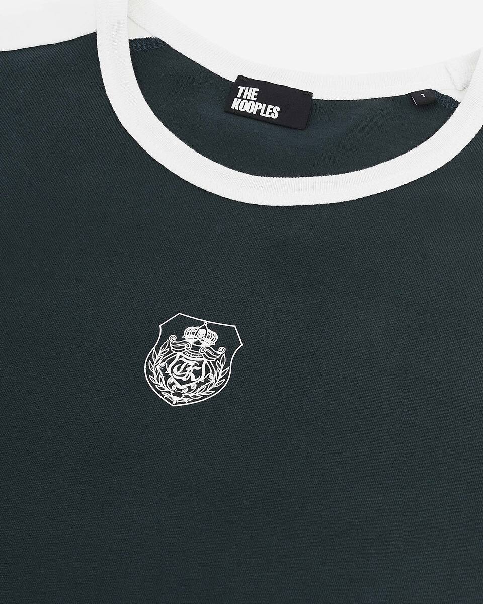 T-shirt with dark green coat of arms