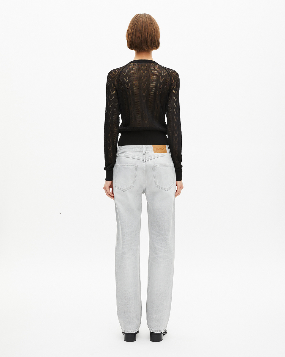 Light grey straight jeans