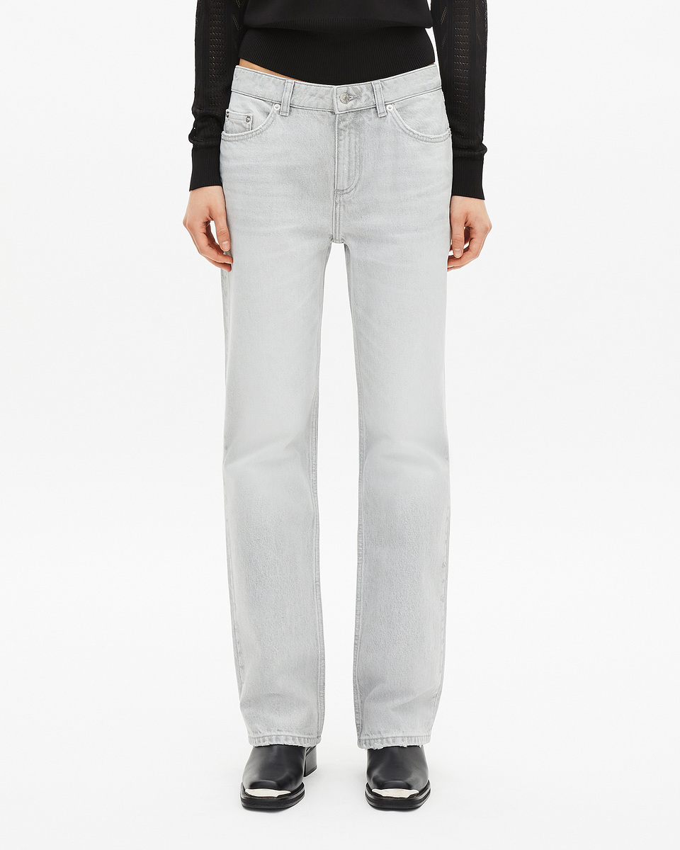 Light grey straight jeans