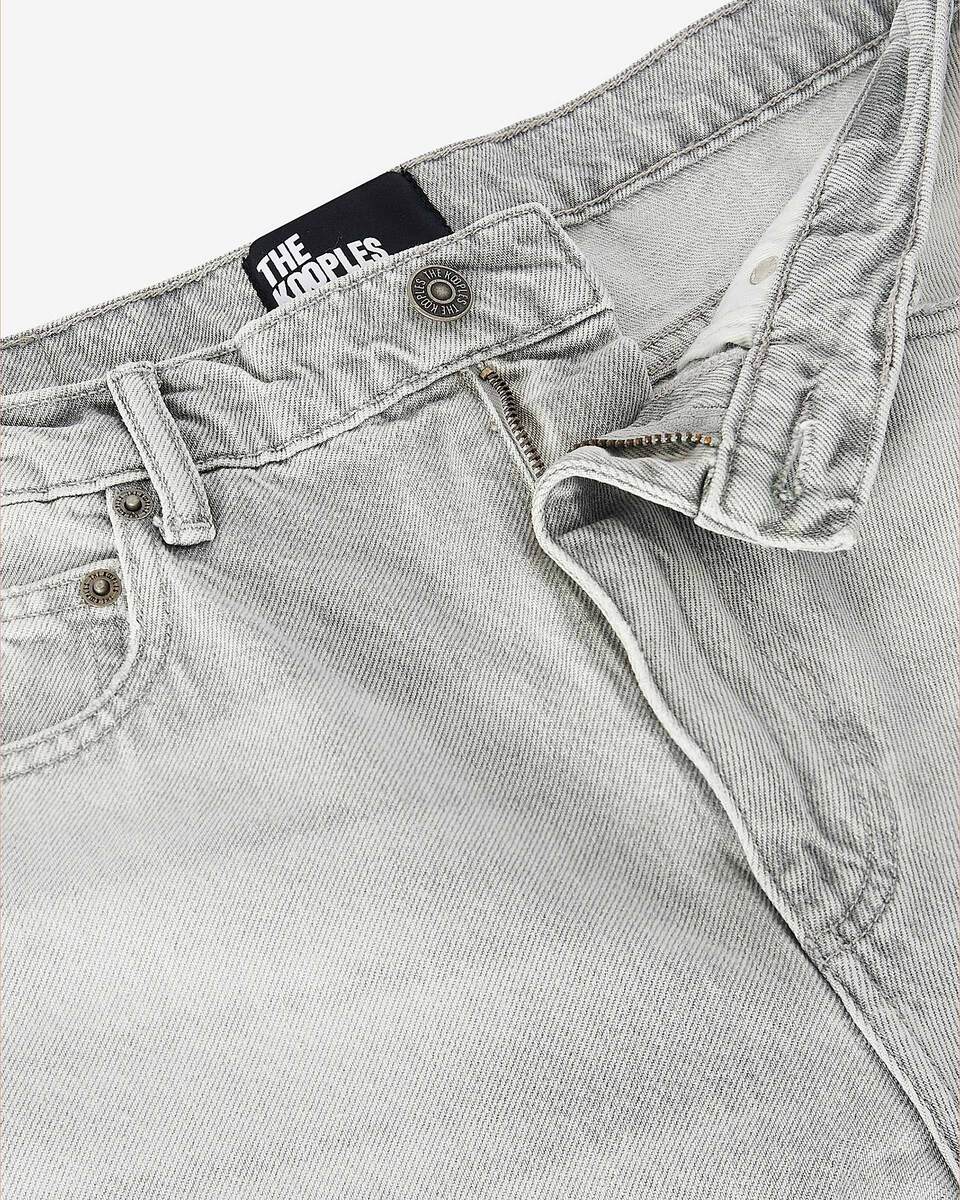 Light gray straight jeans