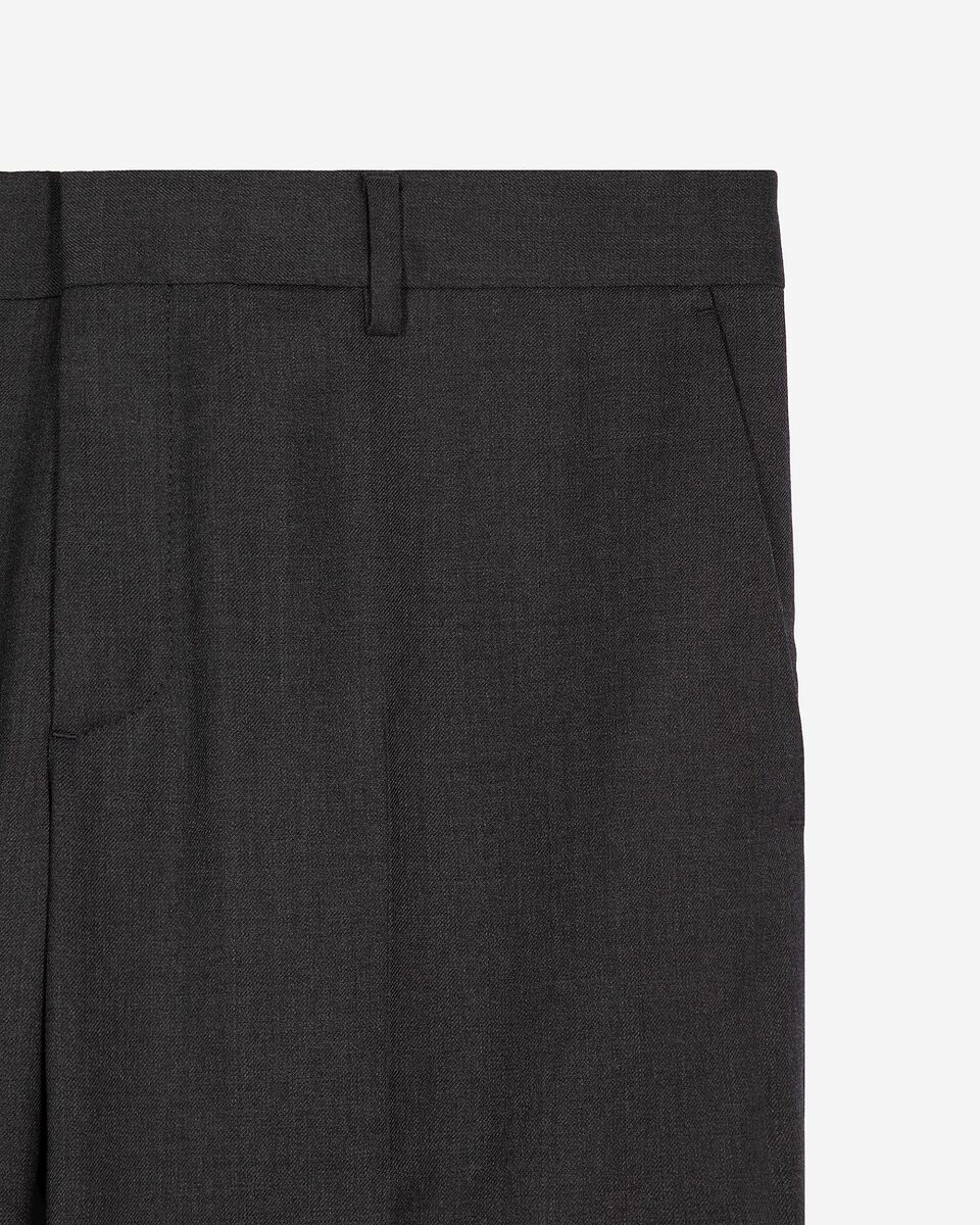 Fitted suit pants in grey wool