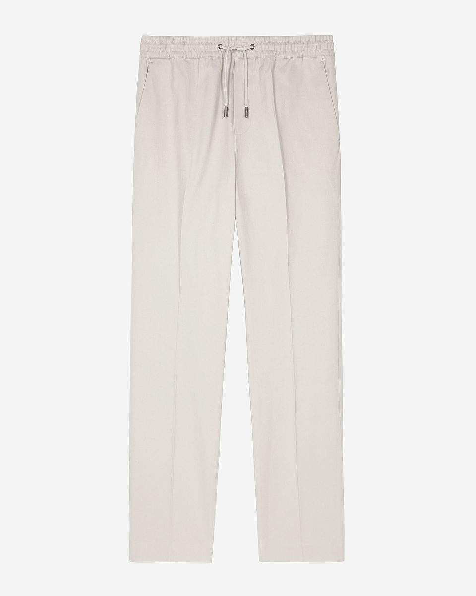 Straight gray cotton pants