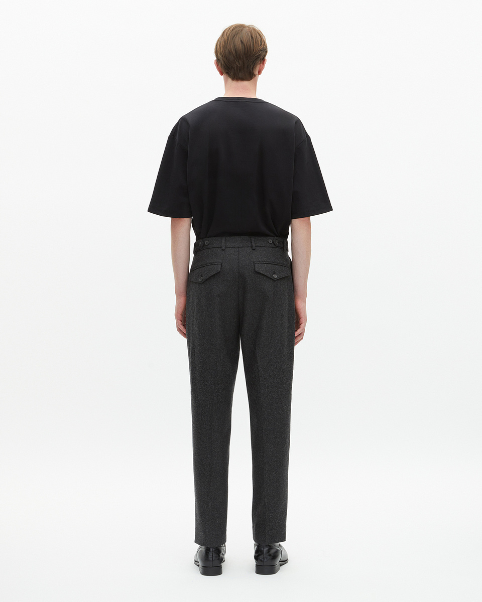 Dark gray tailored pants