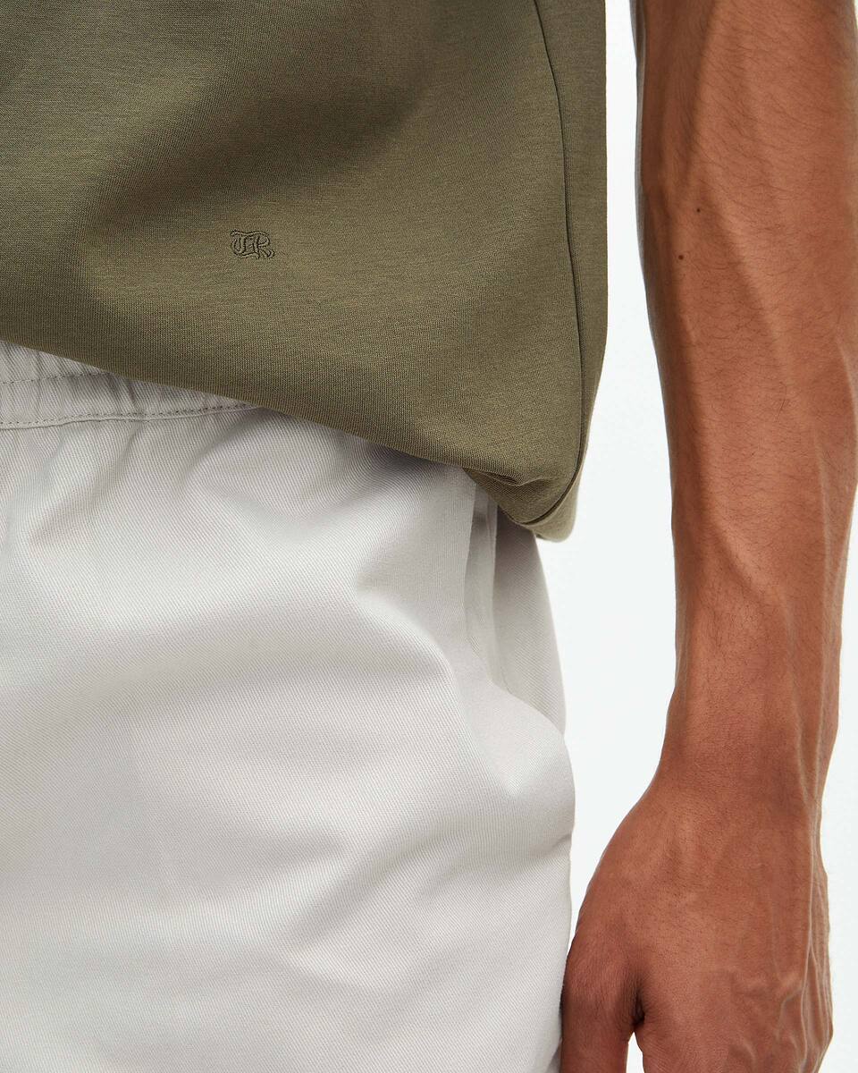 Mixed large plain khaki T-shirt
