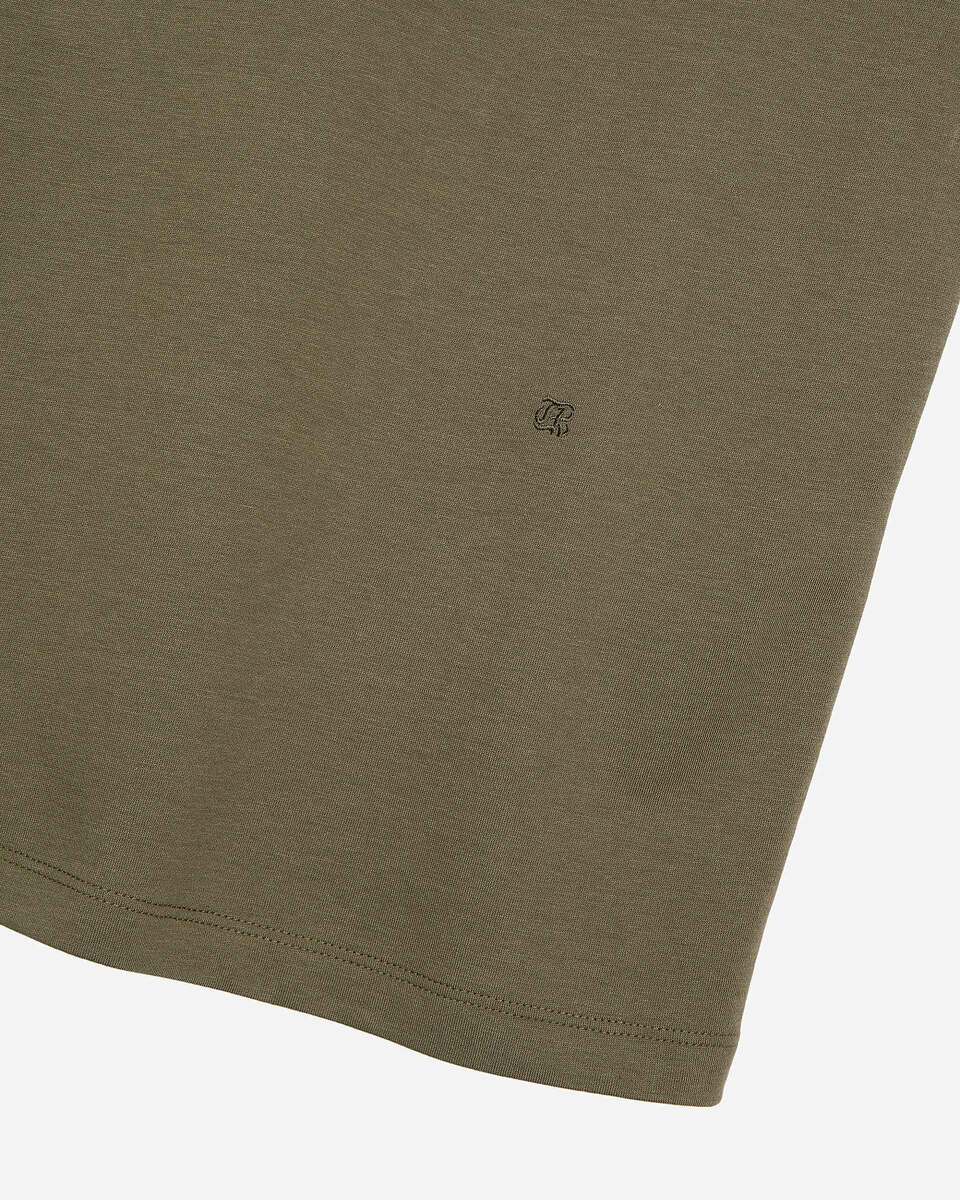 Mixed large plain khaki T-shirt