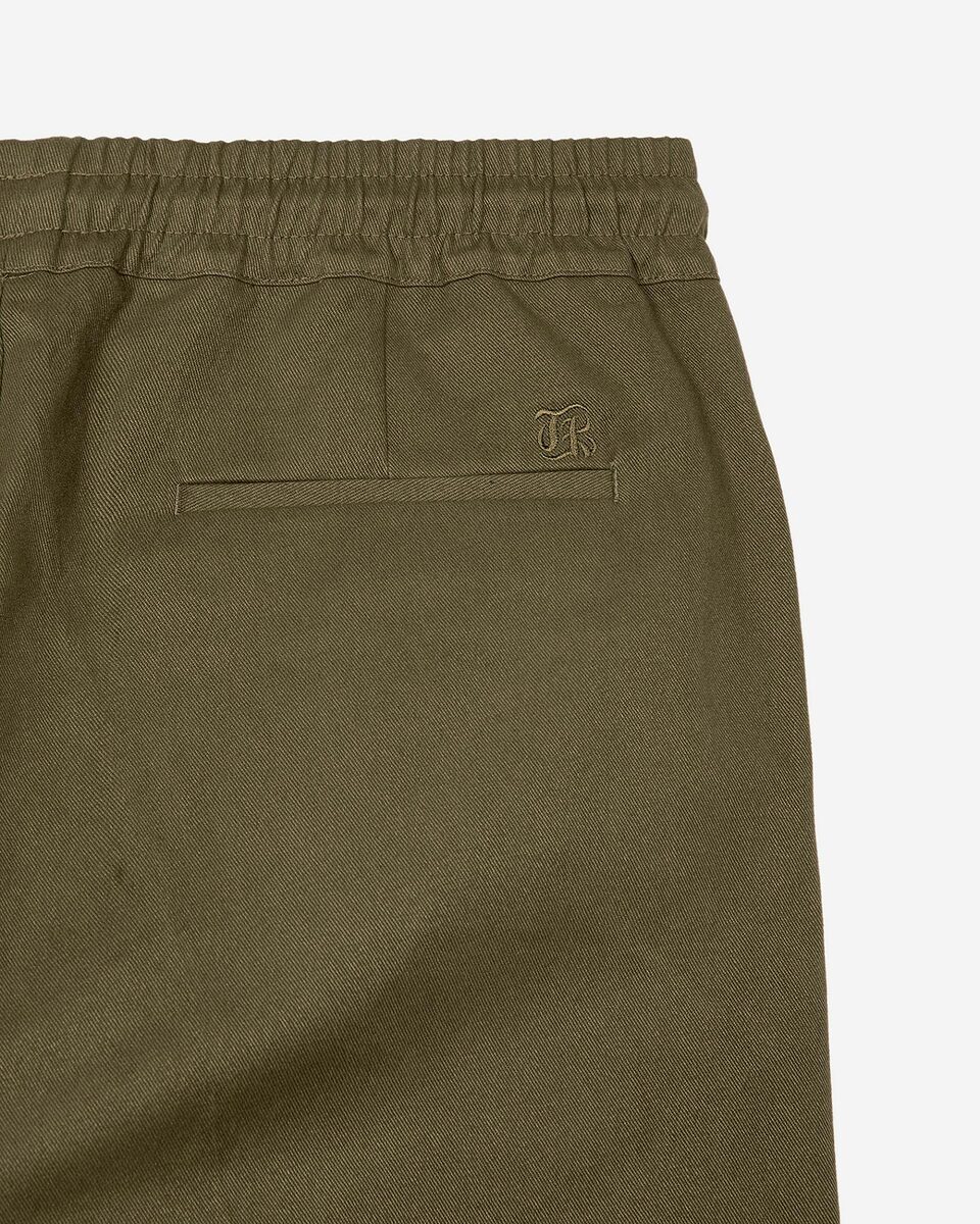 Straight khaki cotton pants