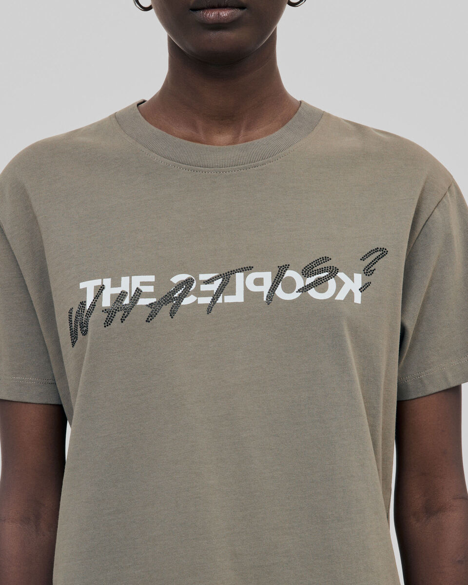 'What Is' Khaki T-shirt