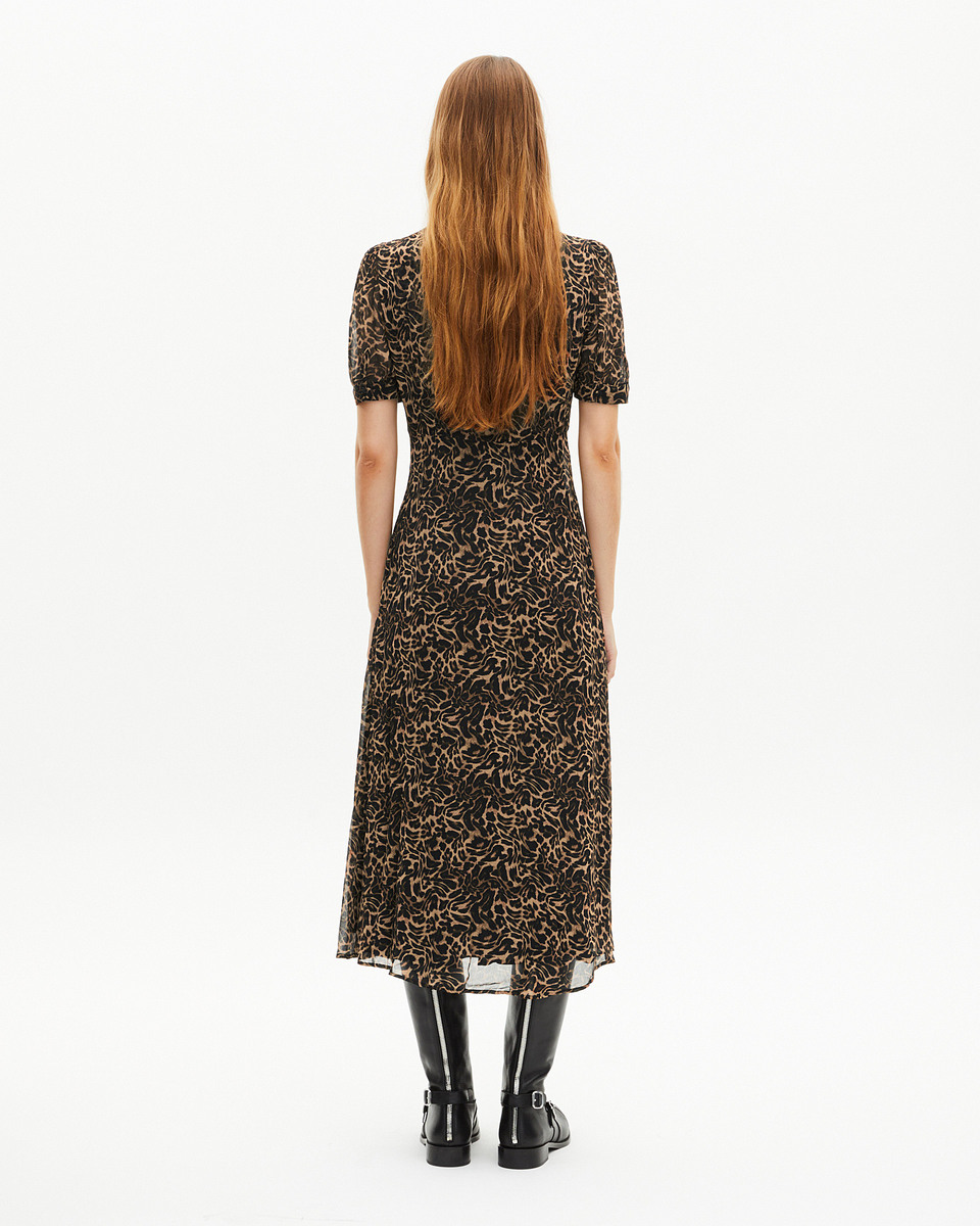 Long leopard dress