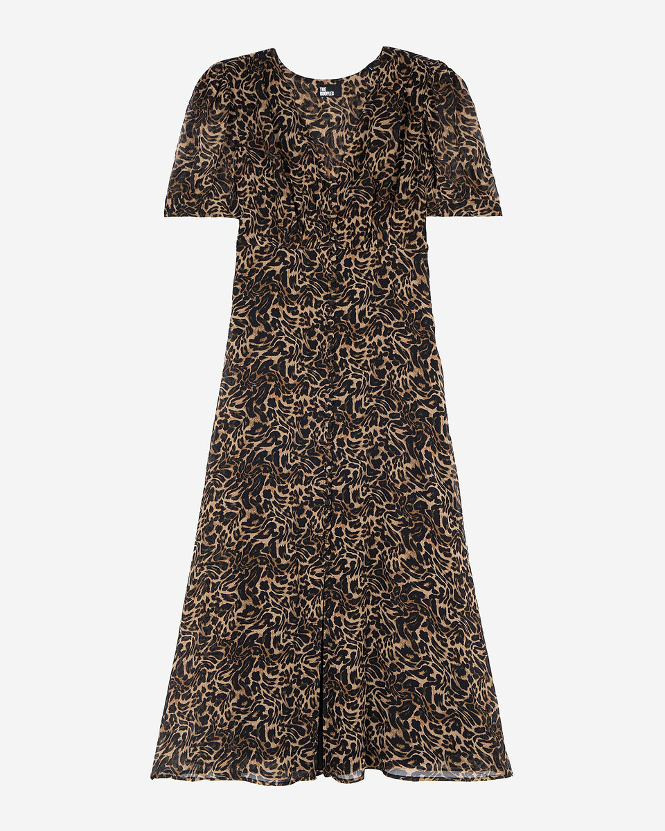 Long leopard dress