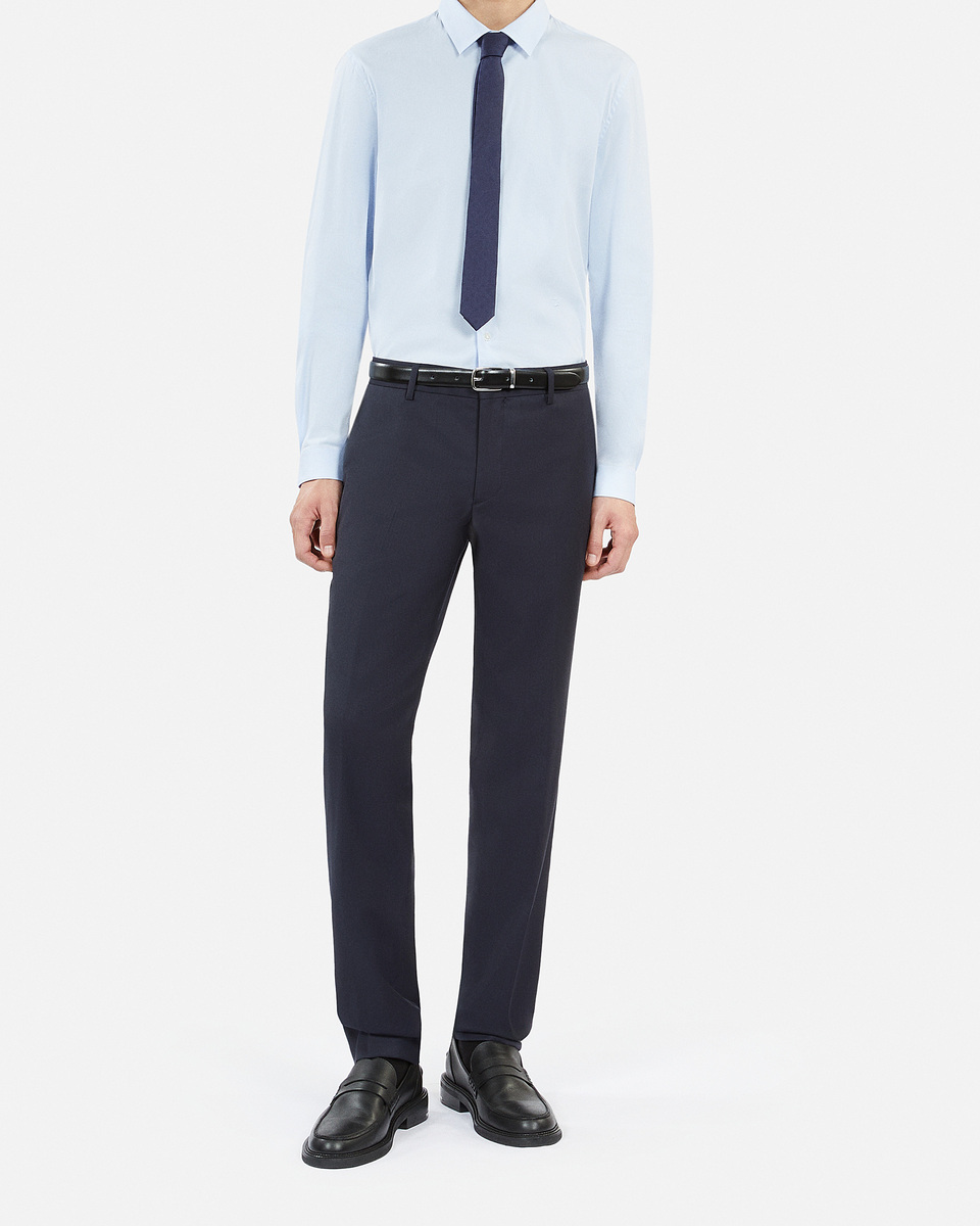 Navy blue silk tie