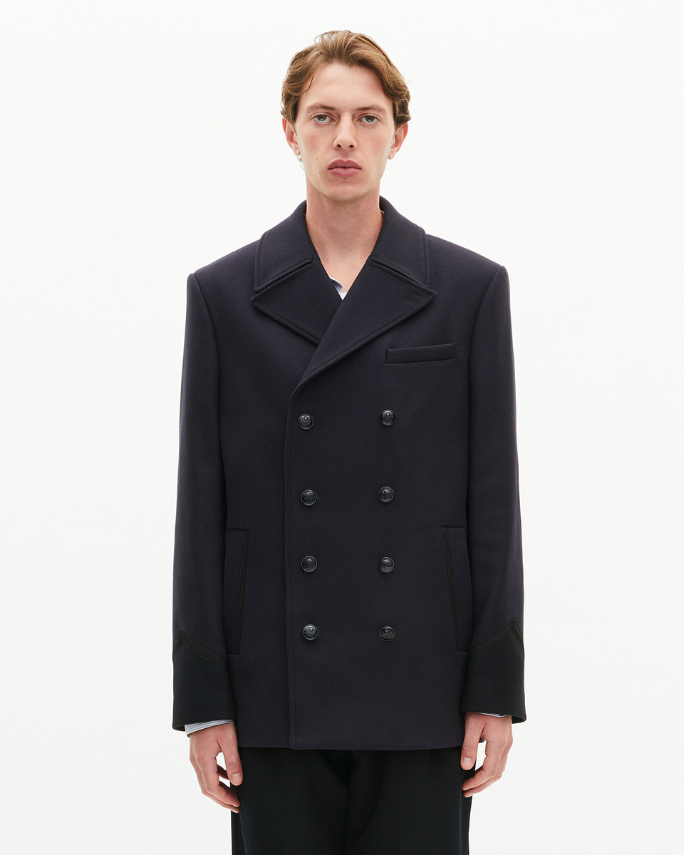 Navy pea jacket