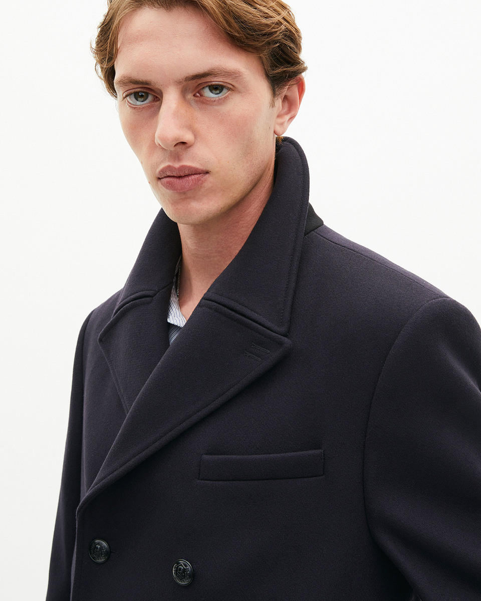 Navy pea jacket