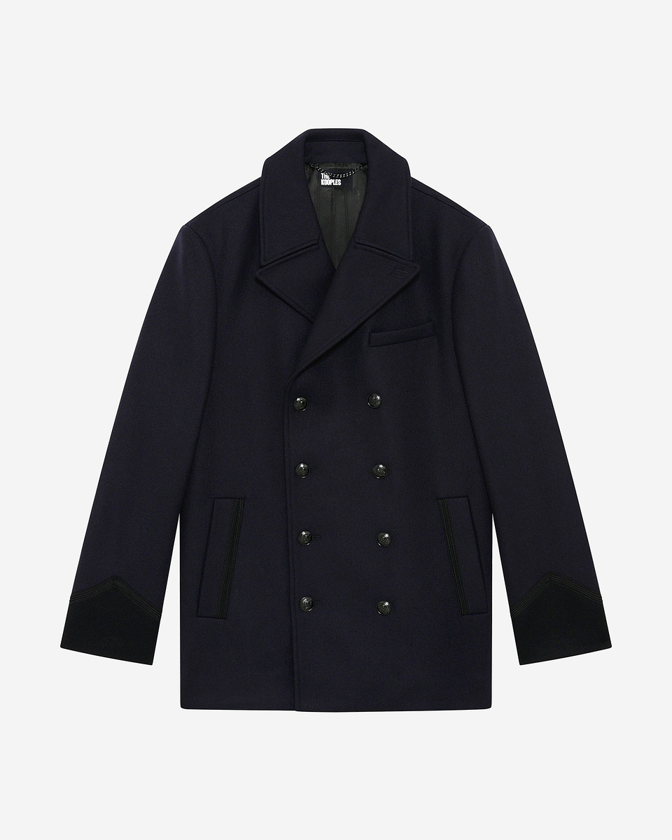 Navy pea jacket
