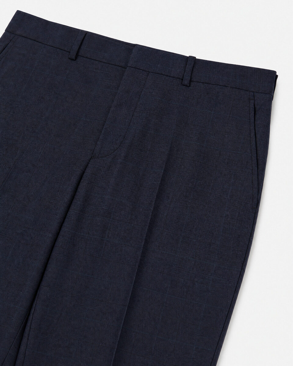 Slim-fit suit pants in navy wool