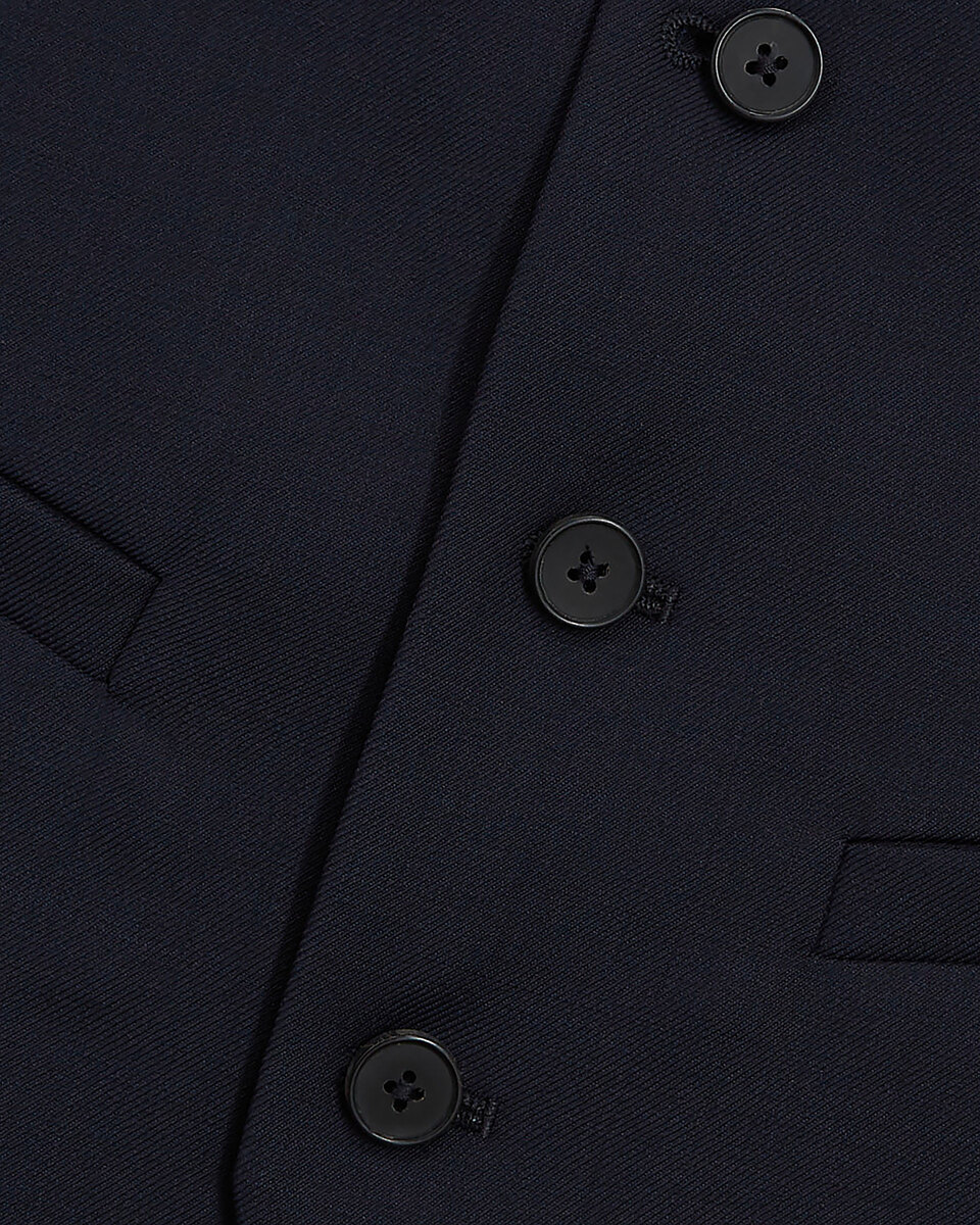 Navy blue wool suit vest