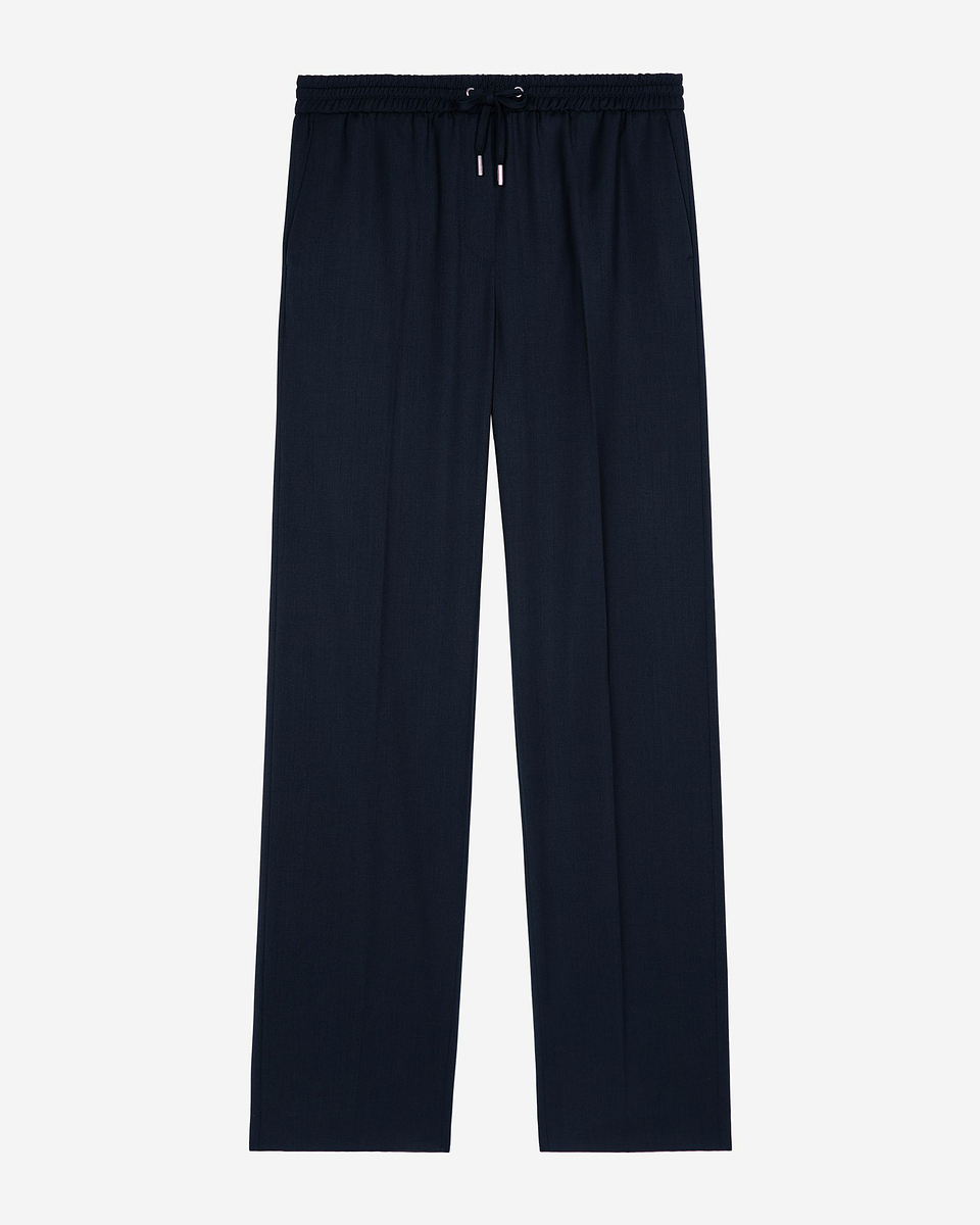 Black wool pants