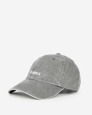Black embroidered logo cap