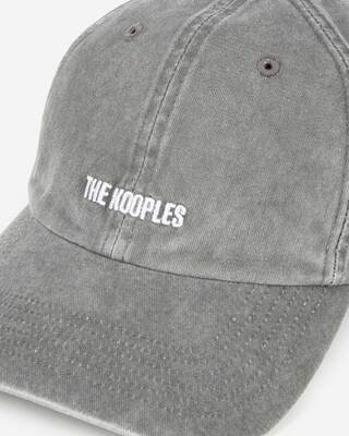 Black embroidered logo cap