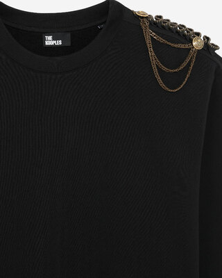 Sweatshirt with black chains