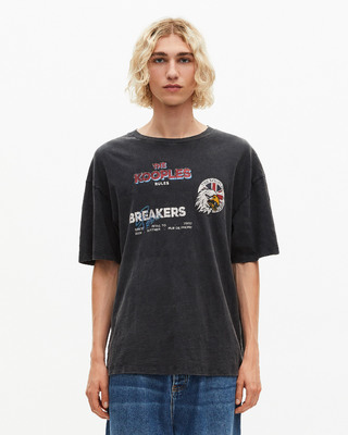 T-shirt with black screen print