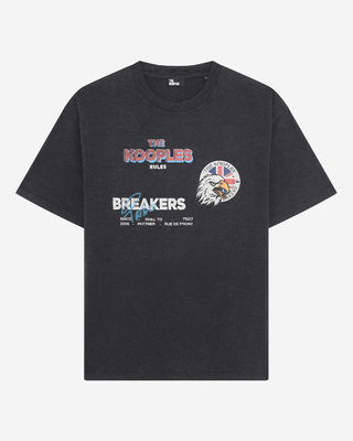 T-shirt with black screen print