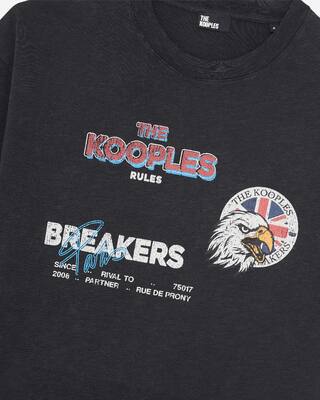 T-shirt with black screen print