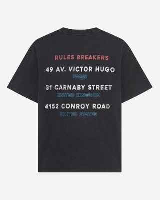 T-shirt with black screen print
