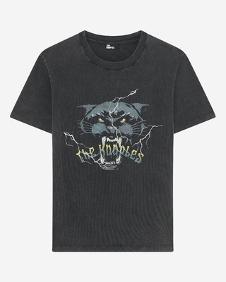 T-shirt with black panther screen print