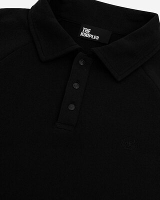 Black polo-neck sweatshirt