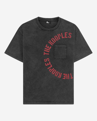 T-shirt with grey screen print