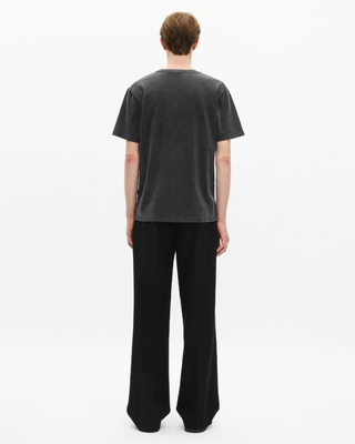 T-shirt with black star flock