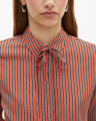 Red and blue striped shirt