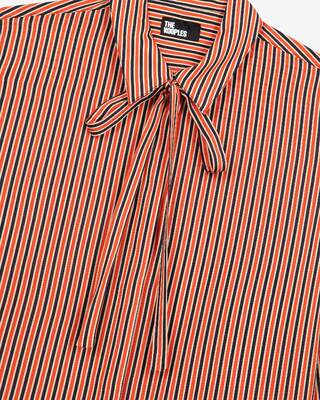 Red and blue striped shirt