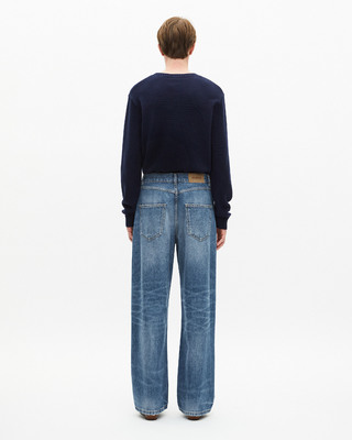 Blue baggy jeans