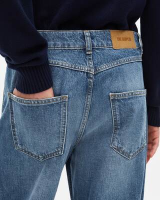 Blue baggy jeans