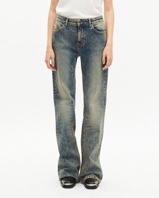 Blue bootcut jeans