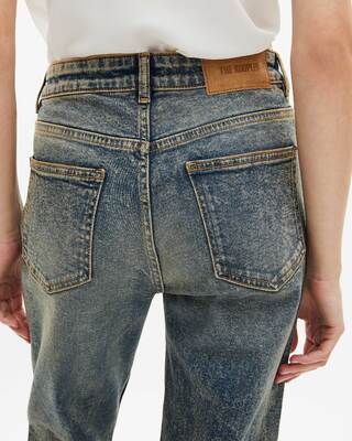 Blue bootcut jeans