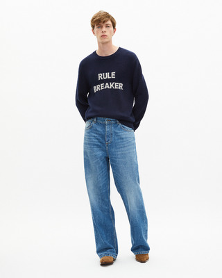 Rule Breaker navy sweater