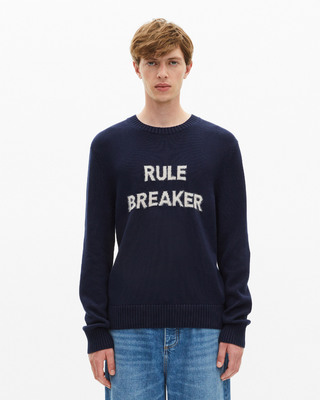 Rule Breaker navy sweater