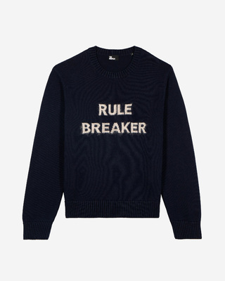 Rule Breaker navy sweater