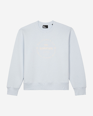 Sweathshirt with light blue screen print