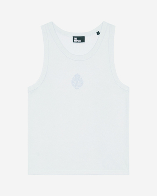 Tank top with light blue coat of arms
