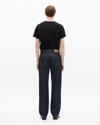Blue straight jeans