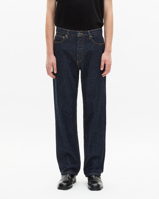 Blue straight jeans