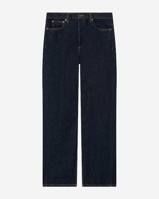Blue straight jeans