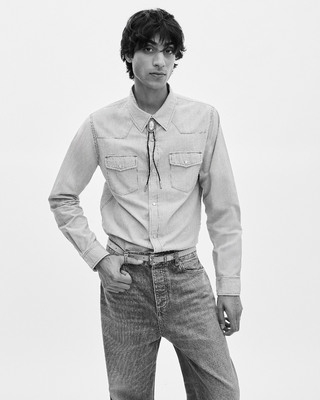 Light blue denim shirt
