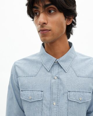 Light blue denim shirt